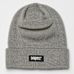 SNIPES Woven Label Basic Logo Beanie grijs 24628 1