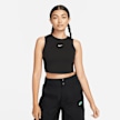 Nike   Sportswear Essentials Rib Crop Tanktop zwart 28233 1