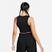 Nike   Sportswear Essentials Rib Crop Tanktop zwart 28233 2