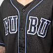 FUBU College Mesh Baseball Jersey negro 30139 3