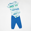 Nike Junior Sportswear Playful Exploration All Over Print Bodysuit Pant Set blau 30464 2