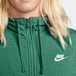 Nike   Sportswear Club Hoodie Full zip French terry verde 31339 3