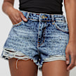 Sixth June Law Waist Mid Blue Denim Short azul 31791 3