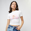 Sixth June Love Summer Print Bodycon Shortsleeve Tee Weiß 31805 1