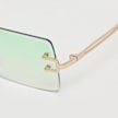 Karl Kani Rahmenlose Sonnenbrille grün 32279 3