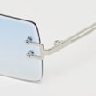 Karl Kani Rahmenlose Sonnenbrille blau 32280 3