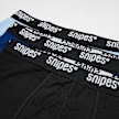 SNIPES 3 PACK - Black Tape Briefs Boxershorts azul 32950 2