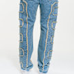 2Y STUDIOS Kosa Destroyed Straight Jeans azul 44350 5