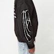 FAVELA Ribcage Rhinestone Frontzip crna 41557 5