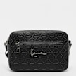 Karl Kani Signature Monogram All Over Print P Leather Messenger Bag preto 45557 1