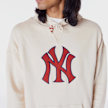 New Era MLB RIB INFILL OS HOODIE new york yankees ltcinr beige 44403 3