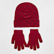 Nike   Jan Monogram Beanie Set (2 Piece) czerwony 45826 2
