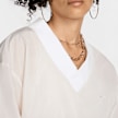 Nike   Sportswear Essential Woven UV Longsleeve Vneck Crew bege 47027 3