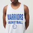 Mitchell & Ness NBA Reversible Mesh Tank Vintage Logo Golden Warriors blau 40245 7