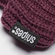SNIPES Woven Flag Label Basic Fisherman Beanie black rosso 40604 3