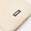 SNIPES Woven Logo Knit Beanie bež 40624 3