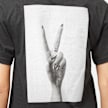 Miss Tee Girls Peace Hand Ladies Tee Dress crna 40651 4