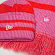 New Era Stripe Scarf Beanie Set (2 Piece) wielokolorowy 41482 3