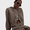Nike Sportswear Phoenix Fleece Loose Crop Full-Zip Hoodie Marrone 42222 3