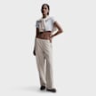 Nike   Sportswear Chill Knit Velour Mid-Rise Open Hem Sweatpants beige 42259 4