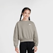 Nike   Sportswear Club Fleece Boxy Crew Low Brand Read siva 42311 1