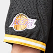 Mitchell & Ness NBA On the Clock Mesh Button Front Vintage Logo LA Lakers noir 44933 5