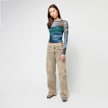 Decibel Mesh Aura Cropped Longsleeve Multicolor 46173 3