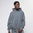 DropSize Oversized Metal Patch Hoodie Grau 47237 1
