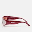 Karl Kani Retro Oval Shaped Sunglasses rosso 47427 2