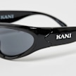 Karl Kani Retro Oval Shaped Sunglasses zwart 47429 3