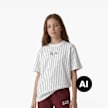 Karl Kani Small Signature Essential Pinstripe Tee Junior blanco 47406 1