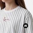 Karl Kani Small Signature Essential Pinstripe Tee Junior weiß 47406 3