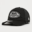New Era A-Frame Trucker Oval Distress Patch New Era Schwarz 47647 1