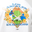 New Era MLB Baseball Graphic Oversize Tee Los Angeles Dodgers weiß 47732 4