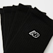 New Balance 3 PACK - NB BLACK PATCH LOGO CREW -  white noir 48234 2
