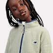 New Balance Premium Borg Fleece Zip Thru Funnel bege 49059 4