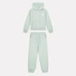 New Balance Set Stacked Logo French Terry Zip Hoodie and Jogger verde 49058 1