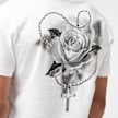 Mister Tee Cross Rosary Tee bianco 49108 4