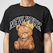 Mister Tee NY Crowned Bear Tee nero 49133 3