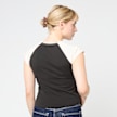 True Religion Raglan Baby Tee zwart 49277 2