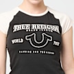True Religion Raglan Baby Tee zwart 49277 3