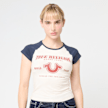 True Religion Raglan Baby Tee beż 49276 1