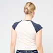 True Religion Raglan Baby Tee beż 49276 2