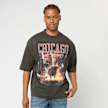New Era NBA Washed Graphic Tee Chicago Bulls grigio 49739 1
