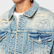 Smoke Rise Heavy Whisker Effect Jacket blauw 49769 3