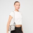 Karl Kani Retro Snakeskin Shoulder Bag bege 49772 6