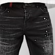 2Y STUDIOS Victor Ripped Slim Fit Jeans czarny 61380 3