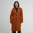 Urban Classics Ladies Oversized Long Coat pomarańczowy 61396 1