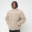 Urban Classics Fabric Mix Teddy Puffer Jacket beige 61360 1