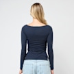 Decibel Gathered Longsleeve bleu 84607 2